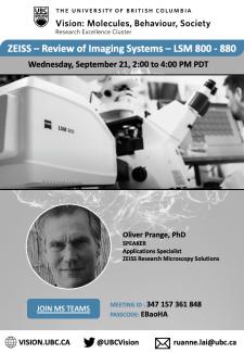 Zeiss Review of Imaging Systems. Sept 21st from 2-4pm.